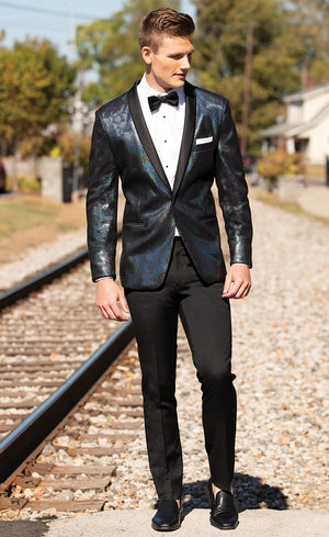 Mark of Distinction 'Dylan' Dragon Scale Slim Fit Blazer Mark of Distinction 