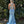 ENVIOUS Couture 1573 Sky Blue Iridescent Shimmer High Neck Dress - Size 6