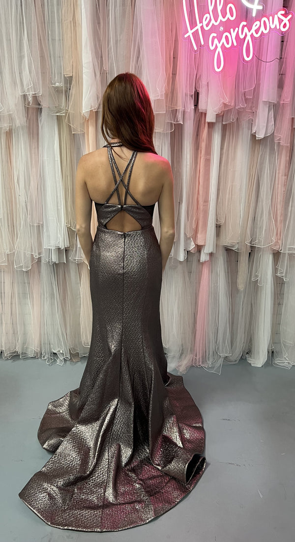 ENVIOUS Couture 1741 Coco Shimmer Fit-N-Flare Dress Envious Couture 