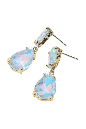 Double Teardrop Petite Dangle Earrings Fashion Jewelry 
