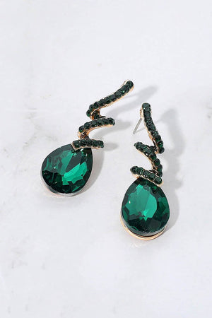 Swirl Teardrop Dangle Earrings Not specified 