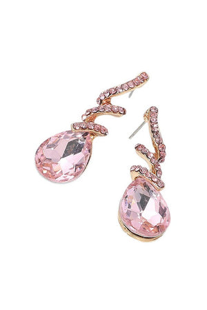 Swirl Teardrop Dangle Earrings Fashion Jewelry 
