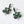 Teardrop Rhinestone Flower Dangle Earrings Fashion Jewelry 
