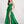 Ellie Wilde 34044 Bright Green Sweetheart Satin A-Line Dress