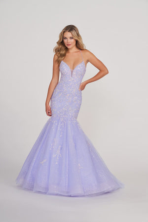 Ellie Wilde EW34011 Sequin Embroidered Tulle Mermaid Dress Ellie Wilde 