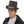 Gray 'Coachman' Top Hat Elope 