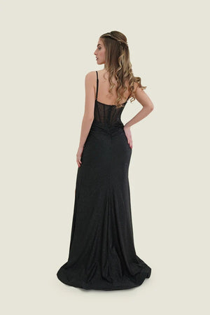 FLAIR Prom 25008 Fitted Corset Dress FLAIR Prom 