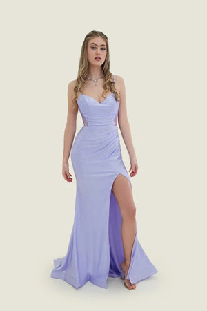 FLAIR Prom 25008 Fitted Corset Dress