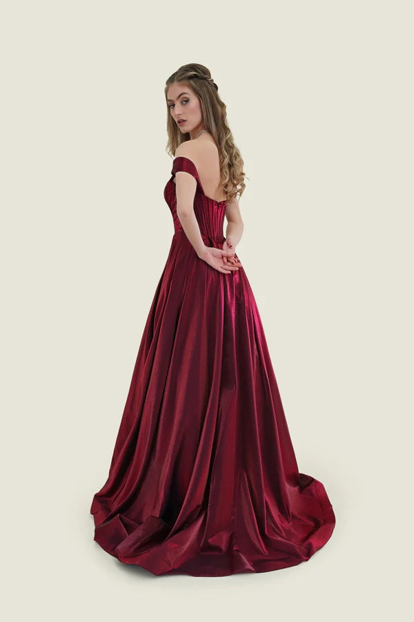 FLAIR Prom 25014 Shimmer A-Line Dress