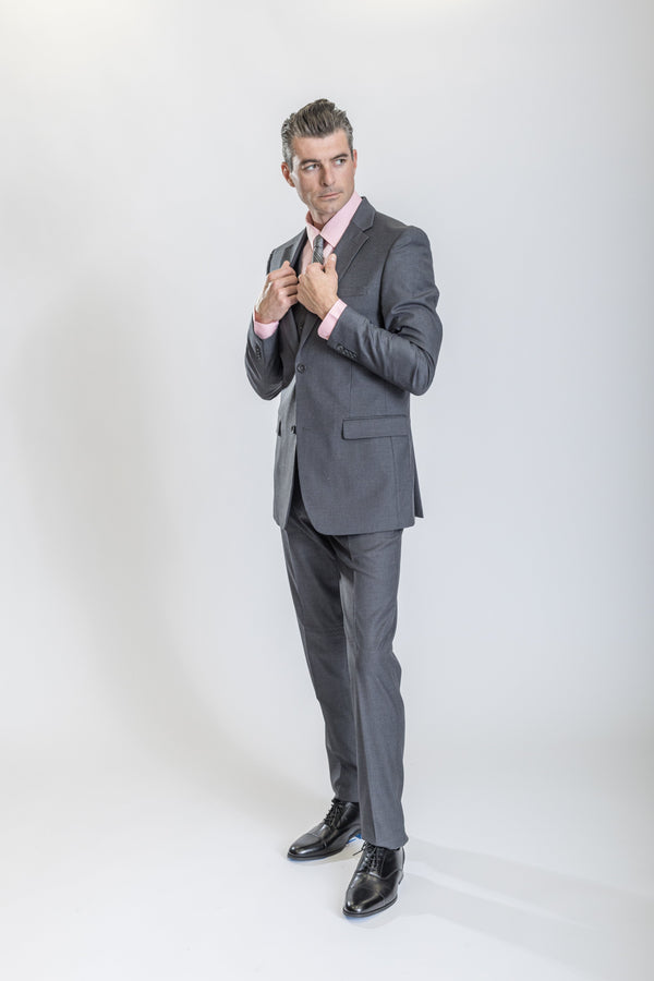 New Caravelli Grey 2 Piece Slim Fit Suit San Malone Enterprises 