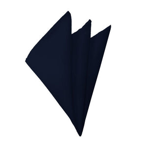Navy Blue Satin Bow Tie, Pocket Square & Lapel Pin Set Formalwear Outlet 
