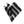 Charcoal to White and Black Stripe Woven Self Tie Bow Tie with Pocket Square Manzini Neckwear 