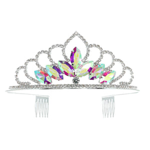 Crystal Petal Cut Princess Tiara Sophia Collection 