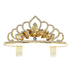 Crystal Petal Cut Princess Tiara Sophia Collection 