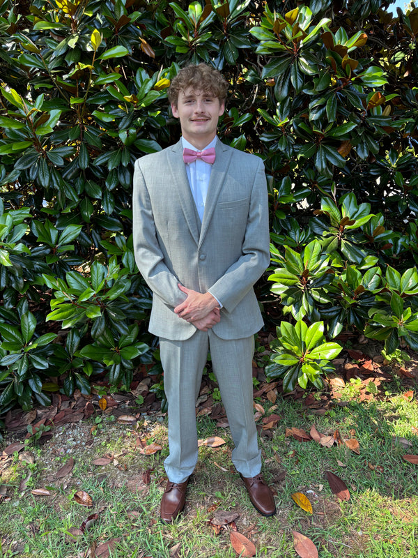 Heather Grey Hamilton Modern Fit Tuxedo Jacket and Pants Not specified 