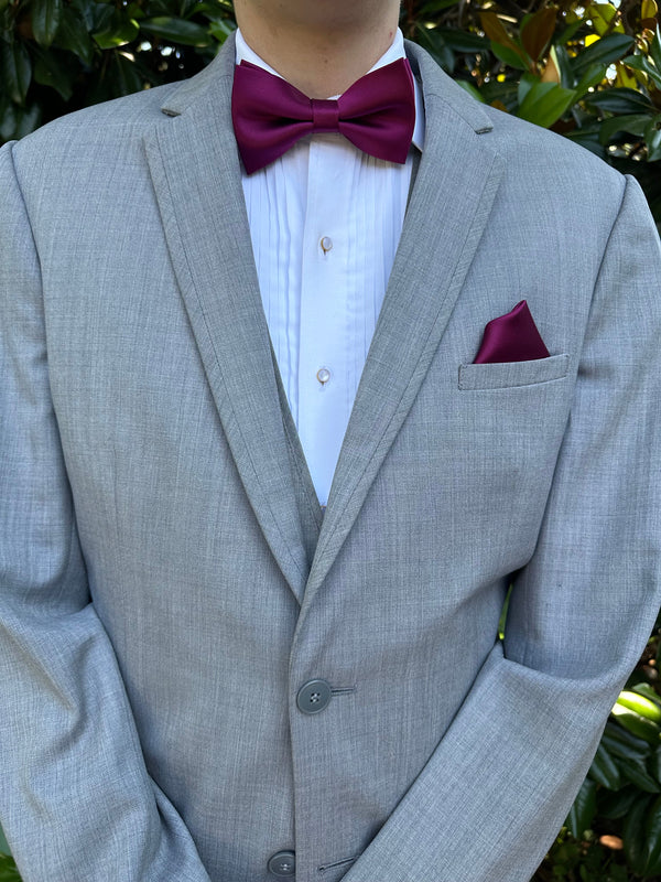Heather Grey Allure Tuxedo Jacket and Pants by Jean Yves Jean Yves 