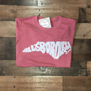 Hillsborough NC Short Sleeve Graphic Tee Boutique on Millstone 
