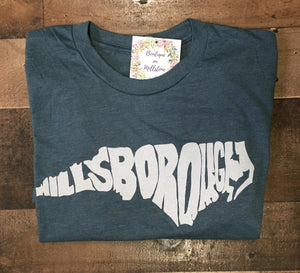 Hillsborough NC Short Sleeve Graphic Tee Boutique on Millstone 