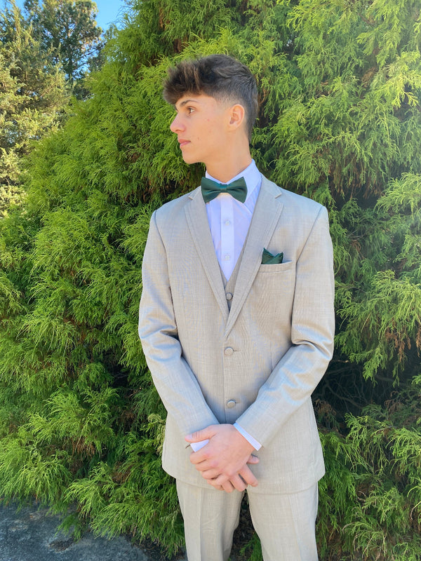 Sand Brunswick Slim Fit Suit by Allure Men Allure Men 