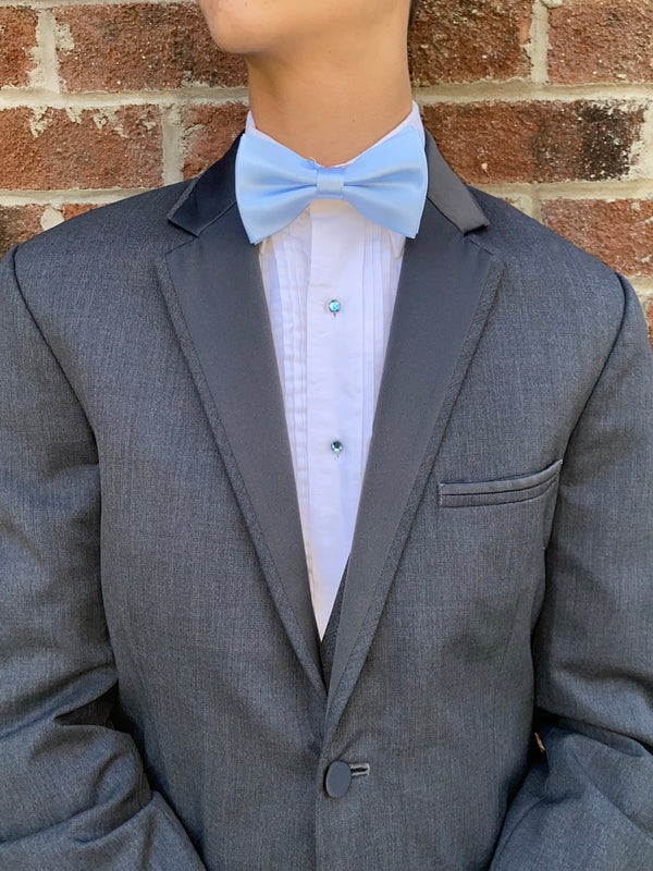 Steel Grey 'Twilight' Modern Fit Tuxedo by Jean Yves Jean Yves 