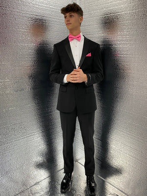 New West End Black Notch Lapel Slim Fit Tuxedo San Malone Enterprises 