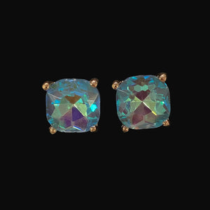Cushion Square Stone Stud Earrings Not specified 