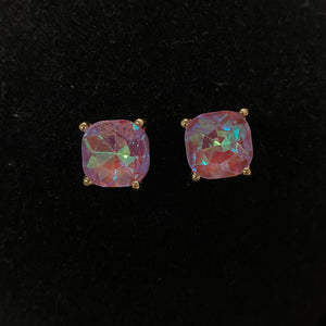 Cushion Square Stone Stud Earrings Not specified 