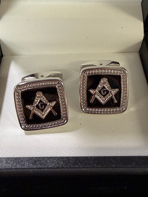 Boxed Masonic Cufflinks Tenso Fashion 