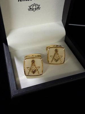 Boxed Masonic Cufflinks Tenso Fashion 