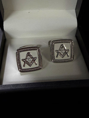Boxed Masonic Cufflinks Tenso Fashion 