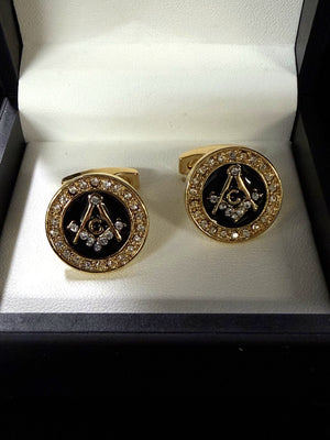 Boxed Masonic Cufflinks Tenso Fashion 