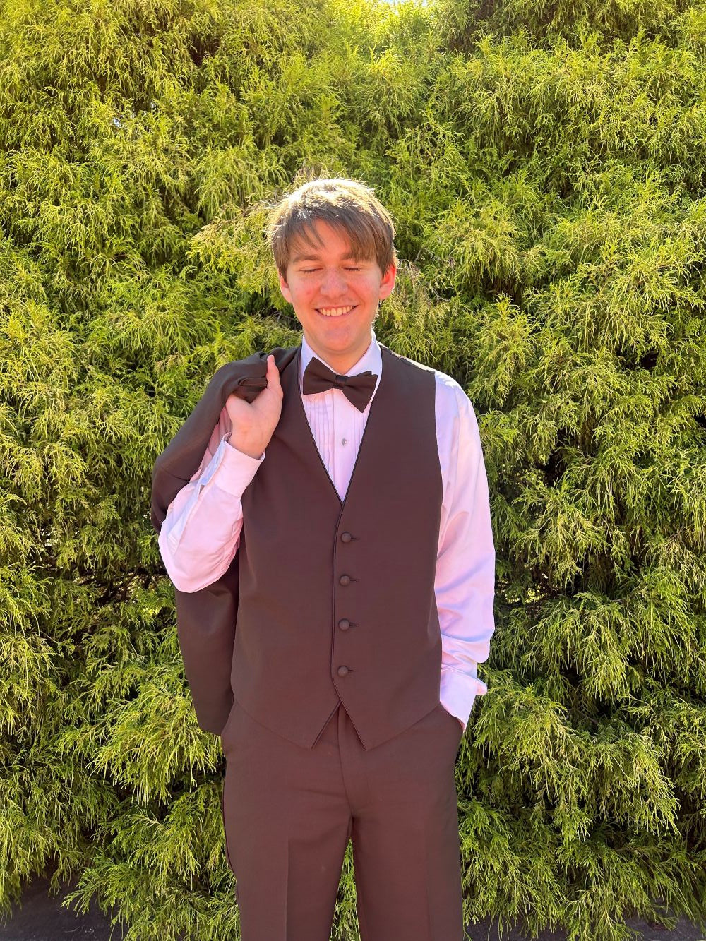 Chocolate Brown Vest to match the Kristoff Tuxedo LARGE / LONG Chocolate Brown Vest to match the Kristoff Tuxedo LARGE / LONG