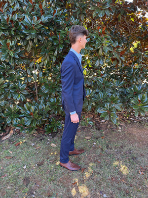 Navy ZeGarie Slim Fit Pant Separates ZeGarie 