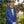 New Azzuro Indigo Blue with Black Shawl Slim Fit Tuxedo