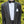 Black Pick Stitch Peak Lapel Modern Fit Tuxedo by SAVVI Savvi Evening Collection 