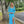 INTRIGUE 91021 Ocean Blue Long Sleeve Sequin Dress