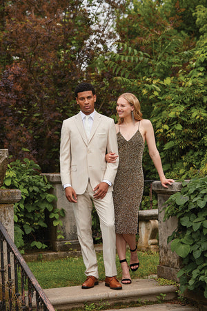 Tan Ike Behar 'Dominic' Slim Fit Suit Jacket and Pants Ike Behar 