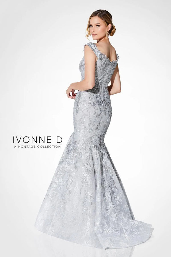 Ivonne D 122D66 Off Shoulder Lace Mermaid Dress