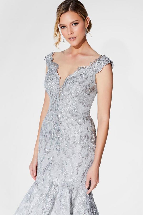 Ivonne D 122D66 Off Shoulder Lace Mermaid Dress