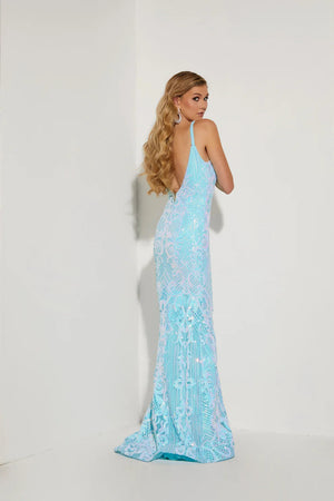 JASZ Couture 7432 Sequin Design Sheath Dress Jasz Couture 