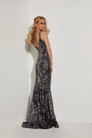 JASZ Couture 7432 Sequin Design Sheath Dress Jasz Couture 