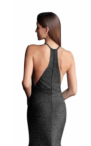 JOVANI 67563 Gunmetal Jersey Mermaid Dress