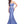 Lucci Lu 28036 Cobalt Shimmer Fit-n-Flare Dress