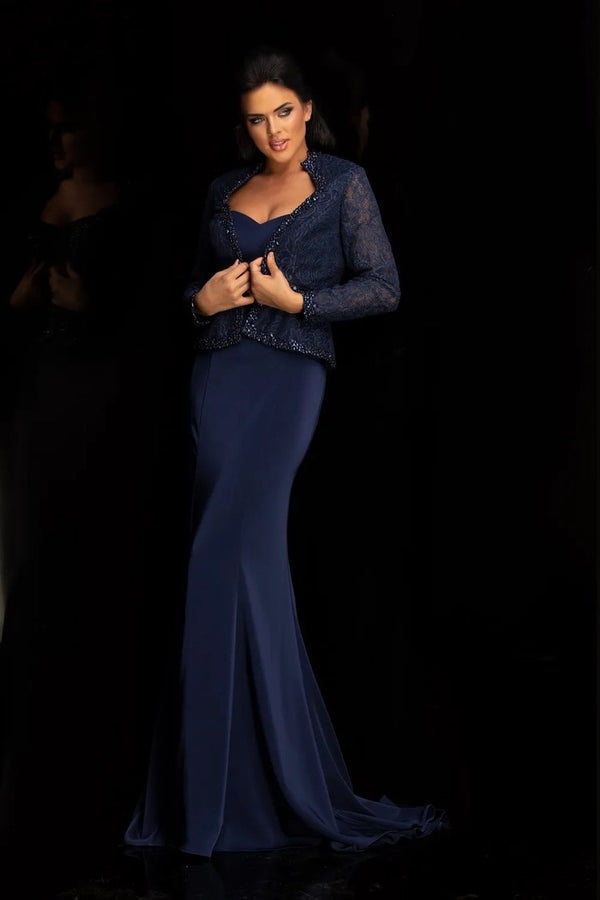 Lucci Lu 6032W Navy Fitted Dress with Jacket