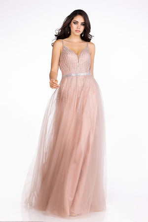 Lucci Lu style 90083 dress in Blush