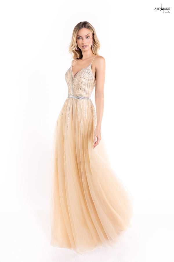 Lucci Lu style 90083 dress in Champange