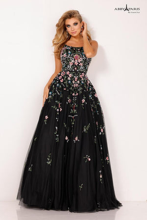 Lucci Lu 90146 Floral Beaded Tulle Ballgown Lucci Lu 