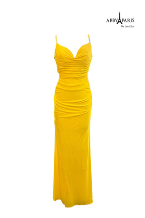 Lucci Lu 90173 Fitted Knit Dress with Lace Up Back Lucci Lu 