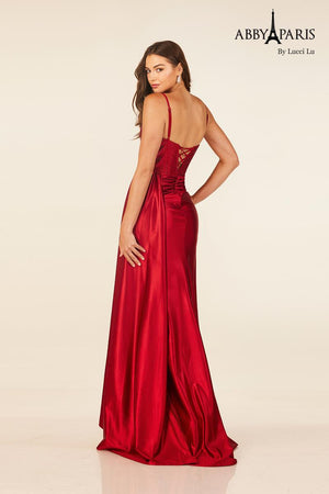 Lucci Lu 90302 Corset Style Hot Stone Shimmer Knit Dress Lucci Lu 