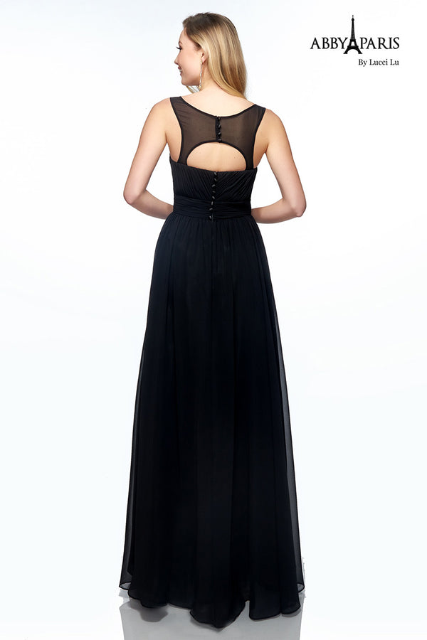 Lucci Lu style 93086 dress in black back